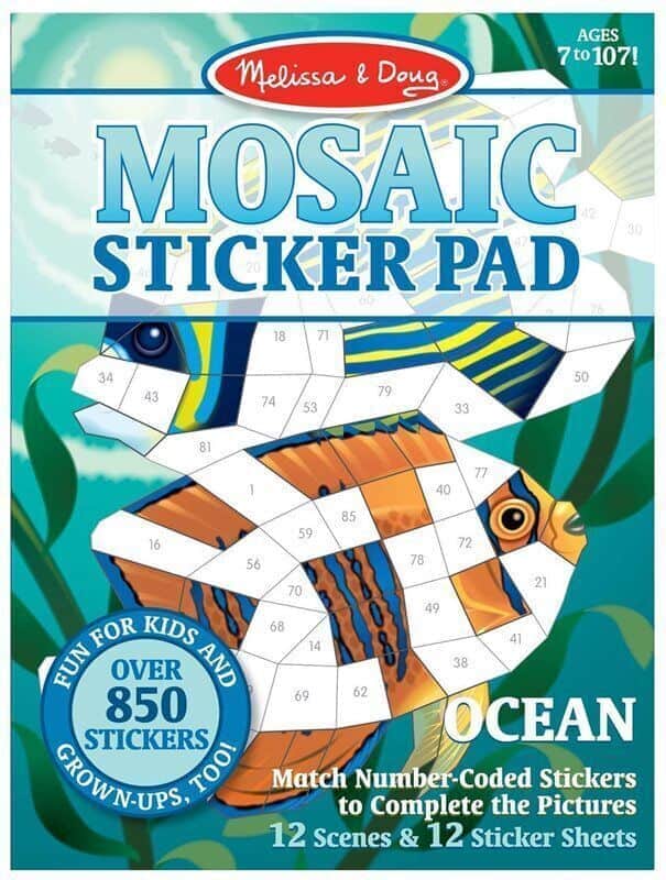 חוברת מדבקות מוזאיקה ים - Melissa and Doug