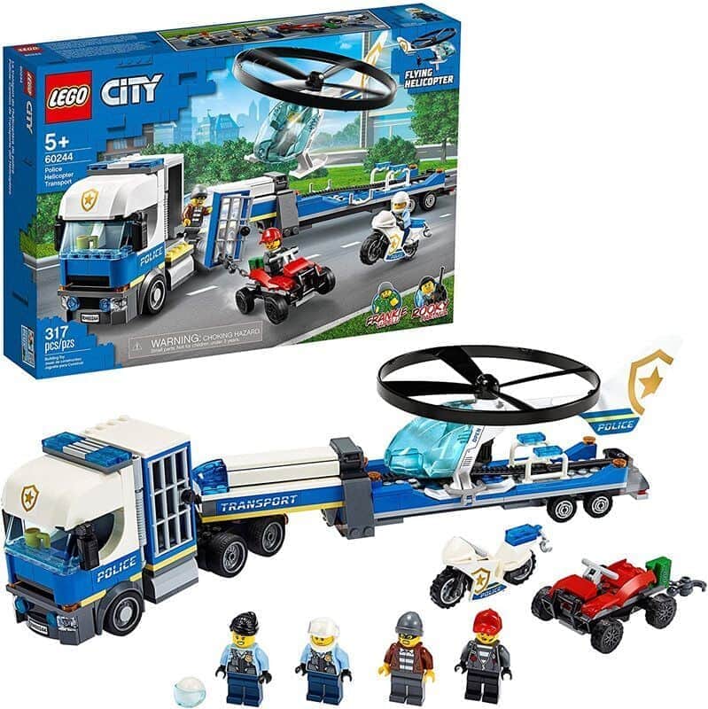 לגו סיטי מוביל המסוק המשטרתי 60244 - Lego