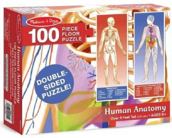 פאזל רצפה 100 חלקים גוף האדם ואנטומיה - Melissa and Doug