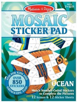 חוברת מדבקות מוזאיקה ים - Melissa and Doug